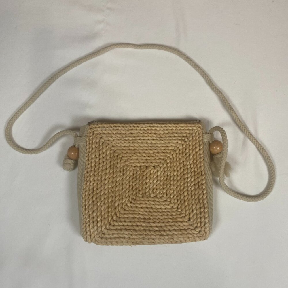 Marcus Brothers Woven Straw Crossbody Bag